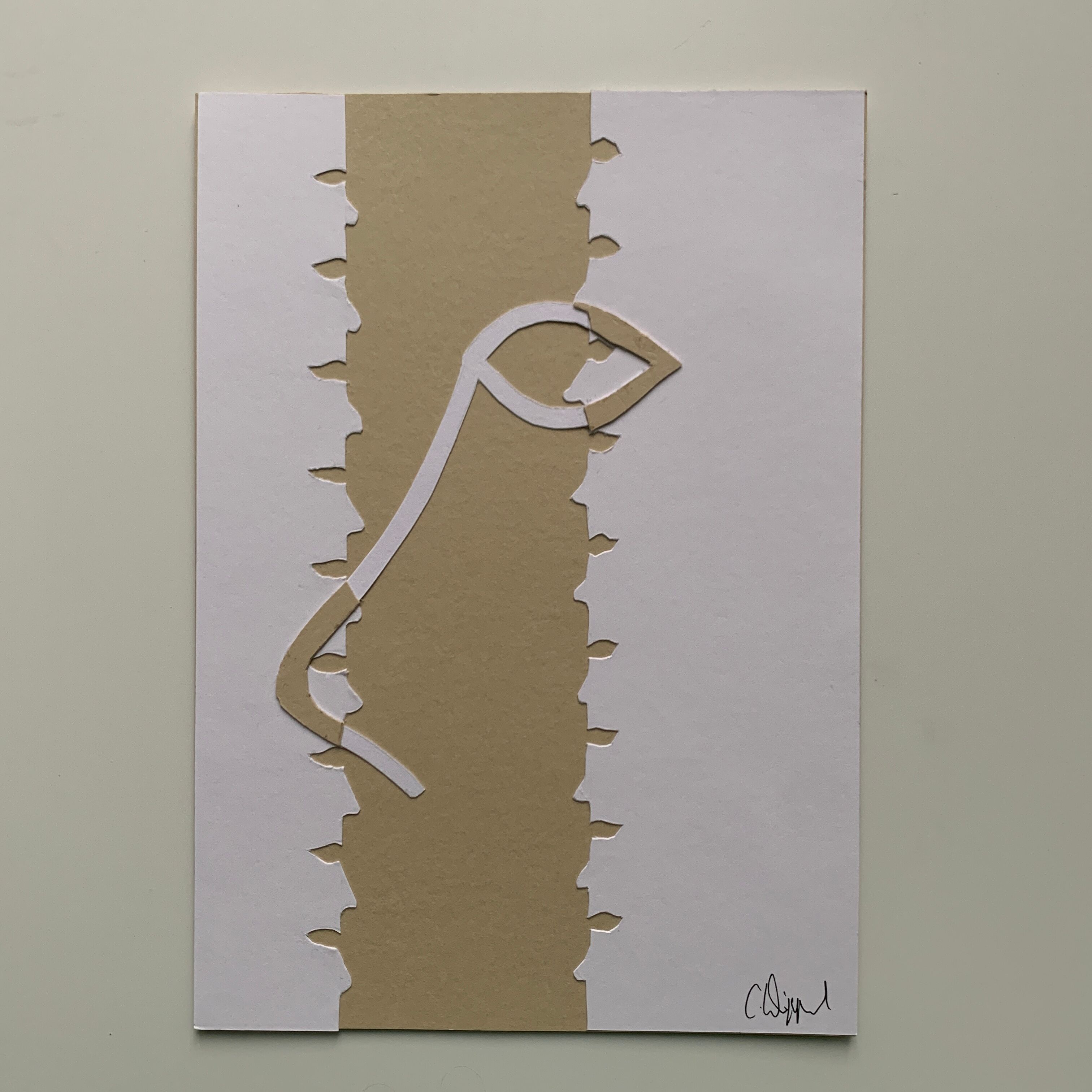 Collage 'Plain Vanilla II' of series 'Silhouettes'