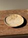 Small pocket tray or circular beige petrified wood dish D22.5-20 -3310