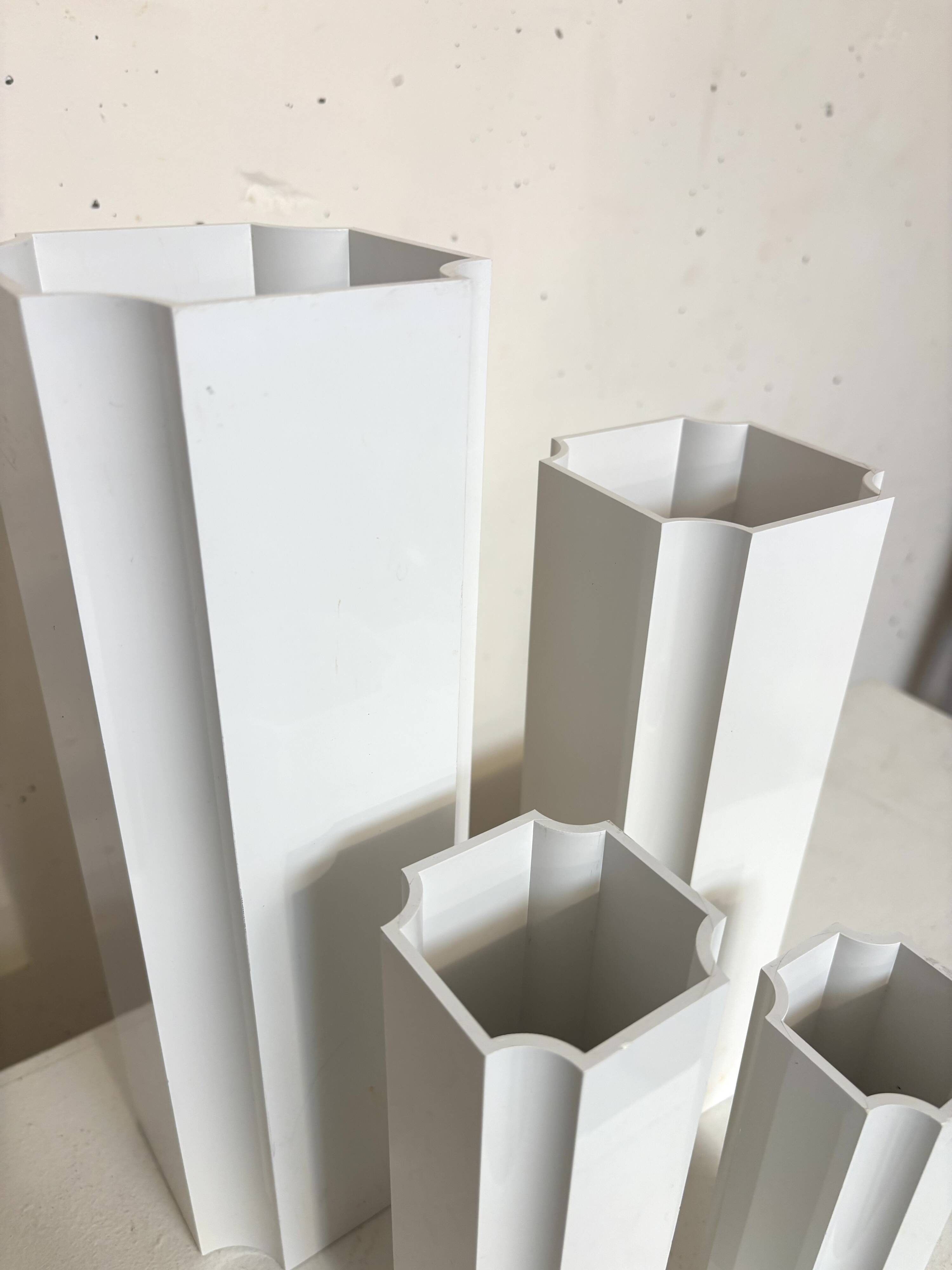 Set of 4 vases, Jacques Bédat 1970