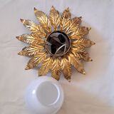 Gilded metal ceiling lamp