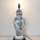 Asian floral porcelain lamp base