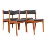 4 mid-century danish teak dining chairs from korup stolefabrik, 1960s