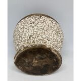Crisped enamel vase