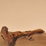 Vintage olive wood lamppost