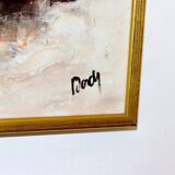 Swedish mid-century oil on canvas "Still Life Composition"