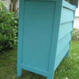 Dresser repainted in blue 60s 70s