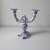 Ceramic chandelier hand-painted with signature