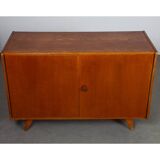 Vintage dark oak chest of drawers by Jiri Jiroutek, model U-450, 1960