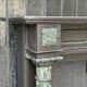Napoleon III fireplace in black Belgian marble and antique green, circa 1880