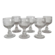 6 old hollow-ribbed glasses from the end of the 19th century