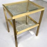 Gilded brass side table 1970