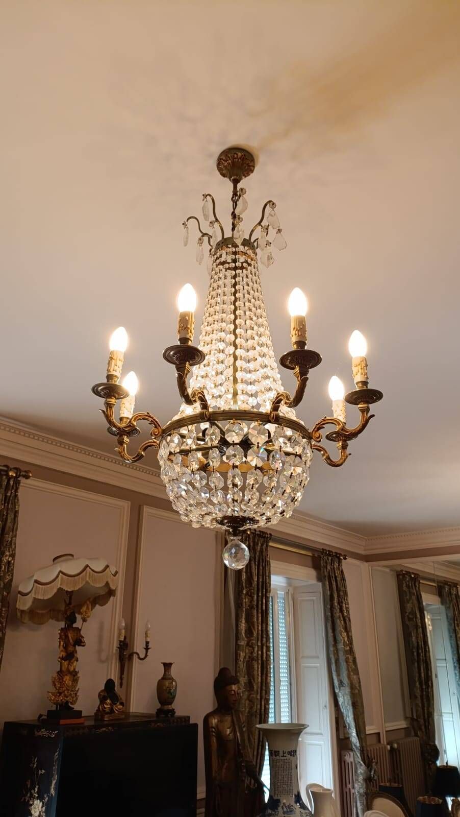 Balloon chandeliers in pairs