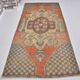 Orange & Brown Turkish Vintage Rug sku 2576