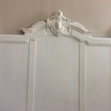 Painted wooden old bedhead