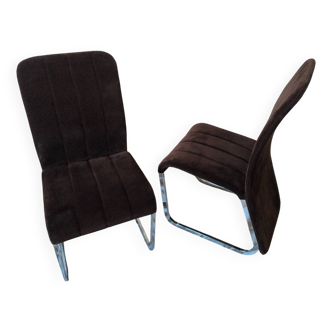 Chaises salle à manger 1980 vintage