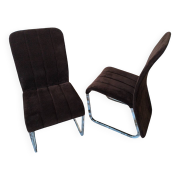 Chaises salle à manger 1980 vintage