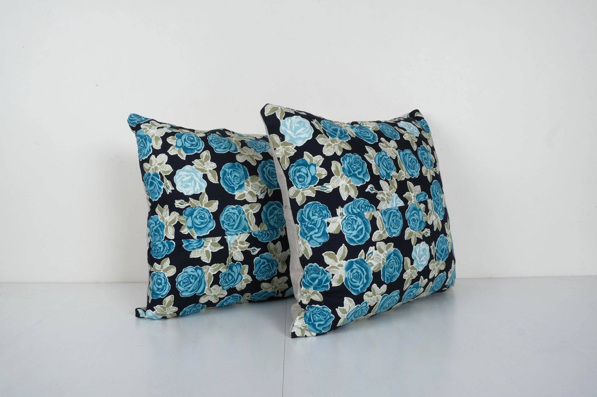 Set of 2 vintage Turkish cushion covers 48x46 cm
