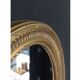 Miroir ancien ovale doré 50x40cm