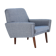 1960s Danish Teak Armchair -Newly upholstered