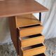Bureau moderniste en métal et bois - années 60/70