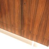 Large vintage rosewood sideboard with 6 doors from the 1960s