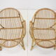 Pair of Alan Fuchs Rattan Lounge Ch, 60s