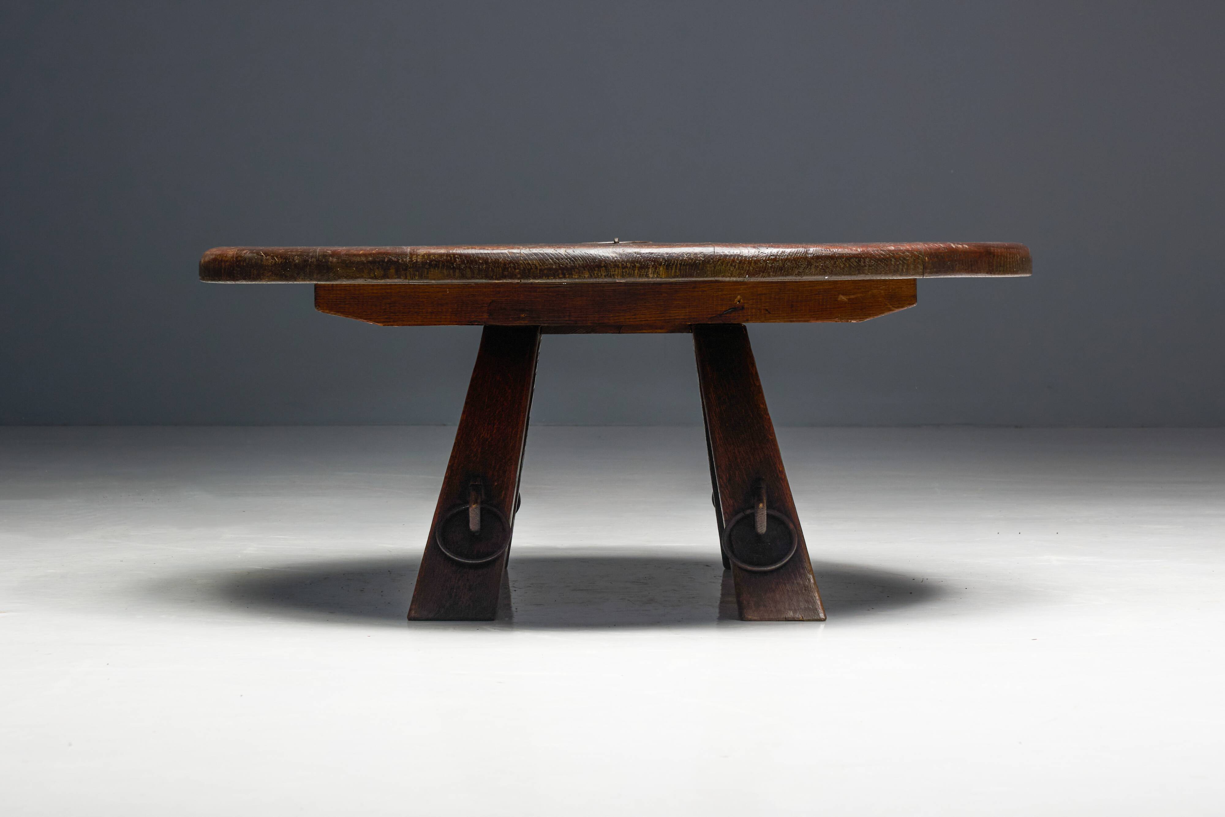 Rustic Antique Coffee Table, France, 1960s