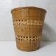 grand cache pot en rotin Vintage