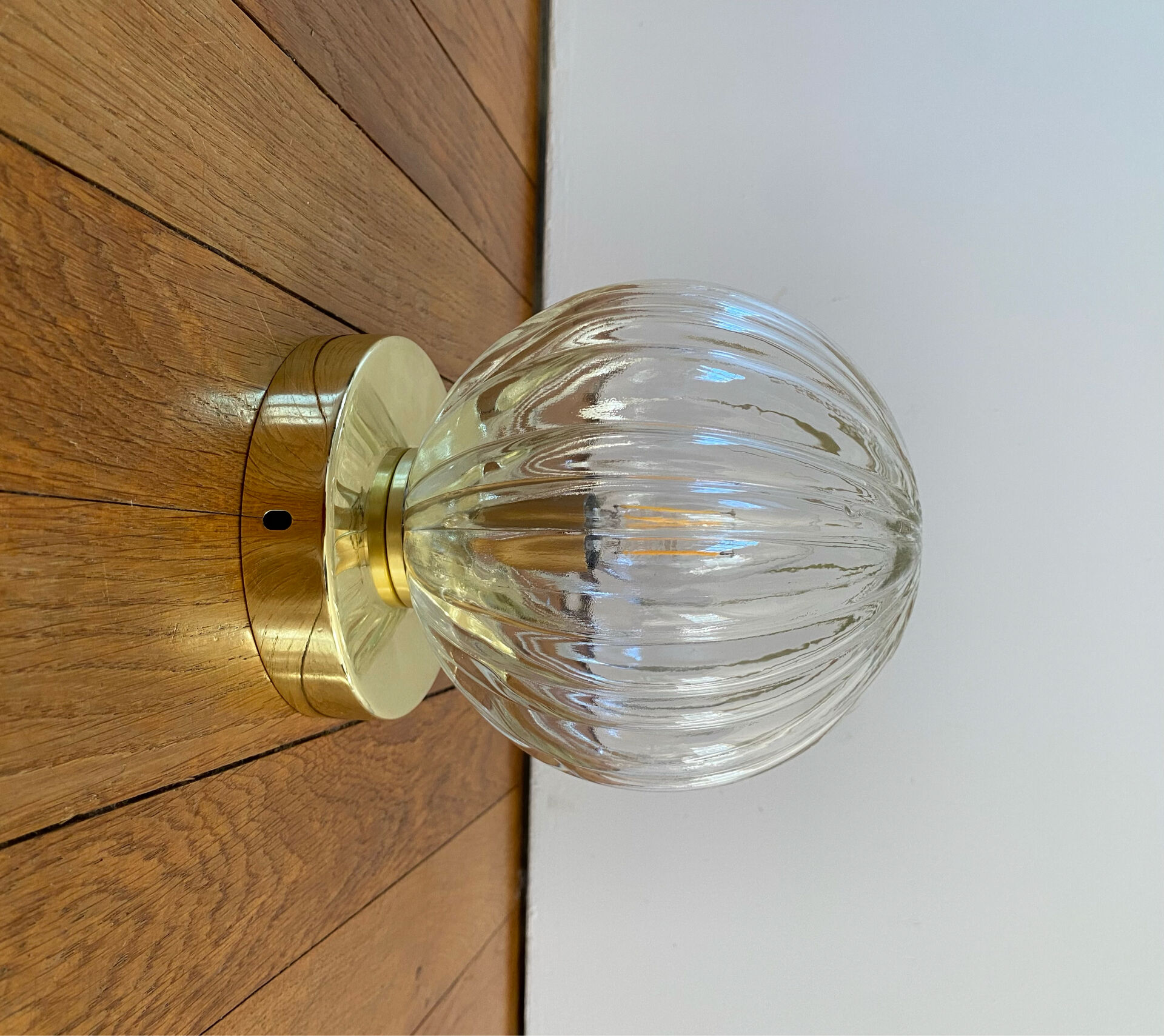Vintage globe wall light or ceiling light