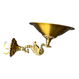 Swan brass wall lamp