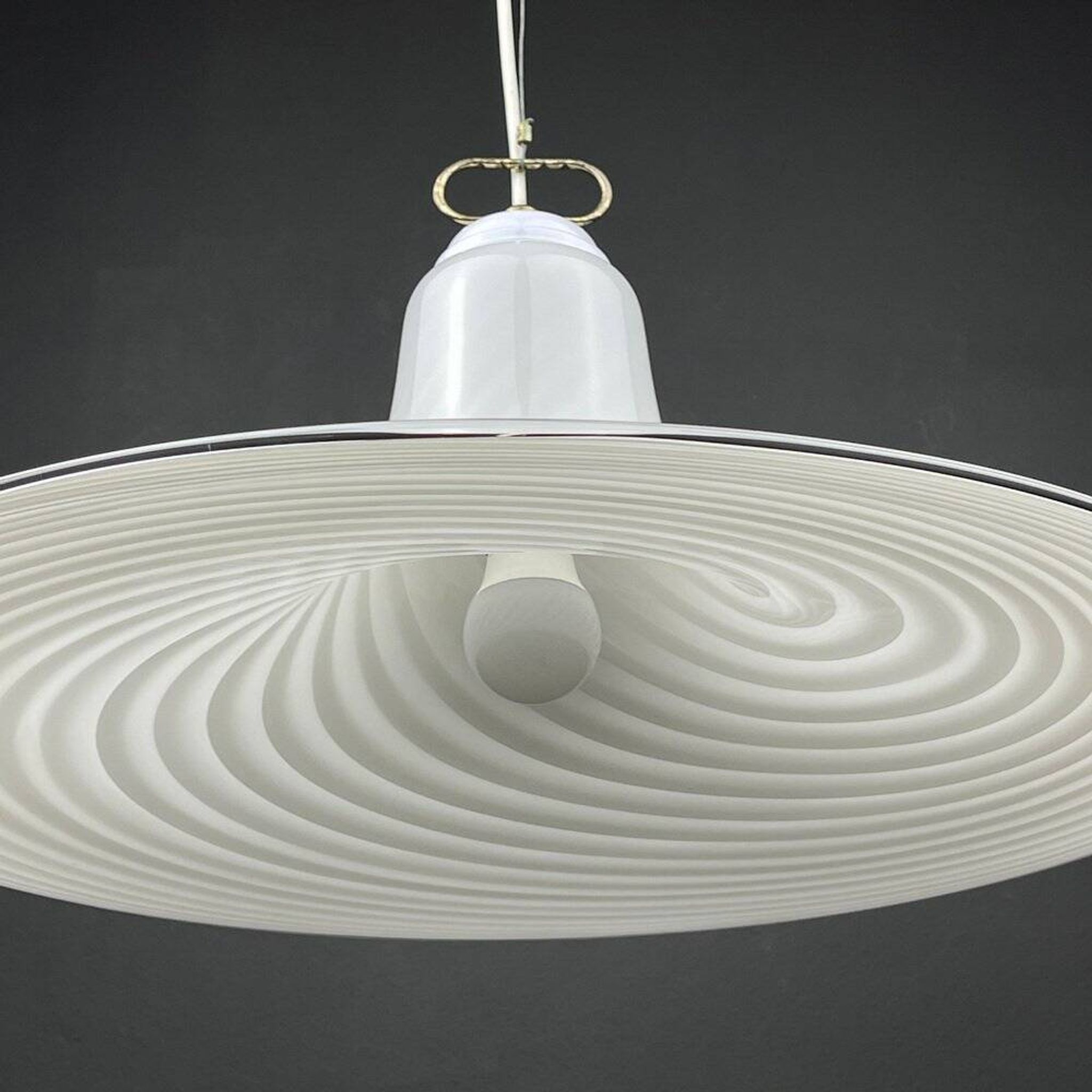 Murano glass pendant lamp Tourbillon by Vetri Murano, Italy, 1970s