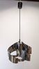 Spiral suspension Space age in chrome metal by Max Sauze, France 1970