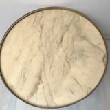 Brass and marble coffee table 60s