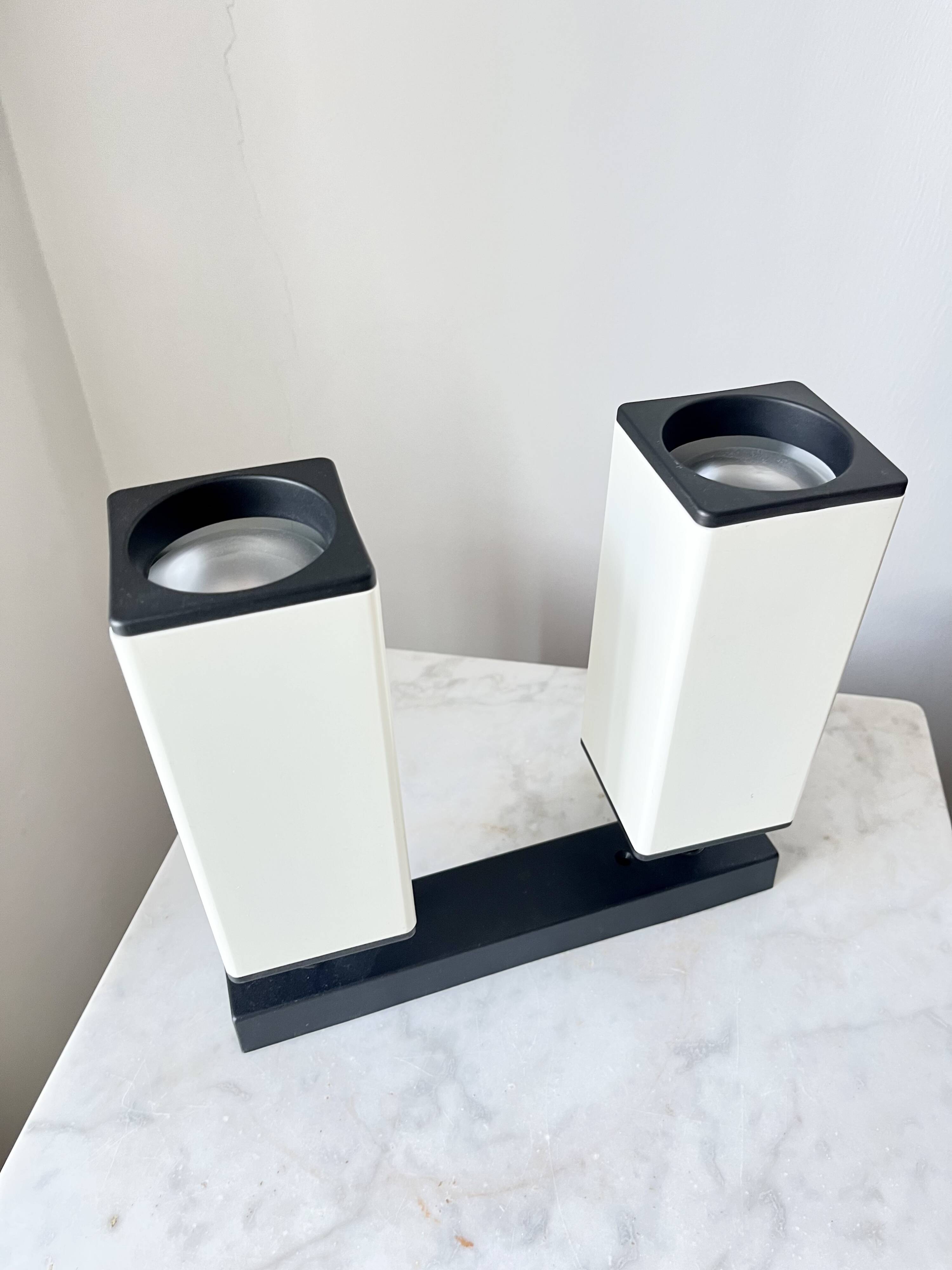 Vintage 1980s Wall or Ceiling Lamp with Two Adjustable Parallelepiped Light