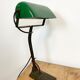 Vintage green enamel bank lamp from Astral, 1930s