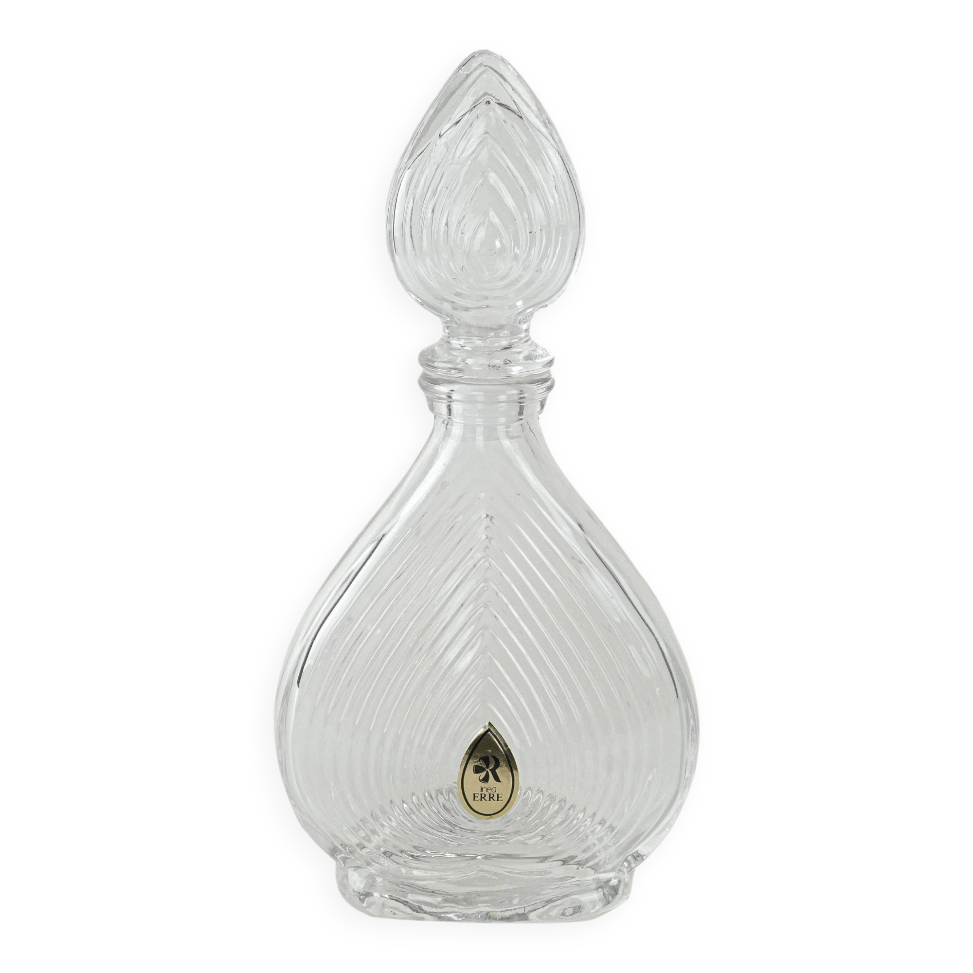 Crystal carafe, Italian design, 1970s, manufactured by ERRE