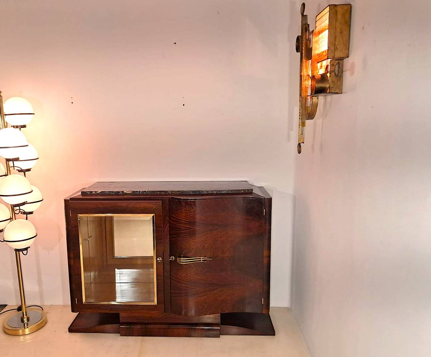 Original Art Deco sideboard, bar, display cabinet, France.