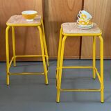 Pair of high stools