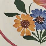 Assiette terre de fer Sarreguemines modèe Selestat