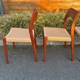 4 Niels Otto Møller chairs model 71