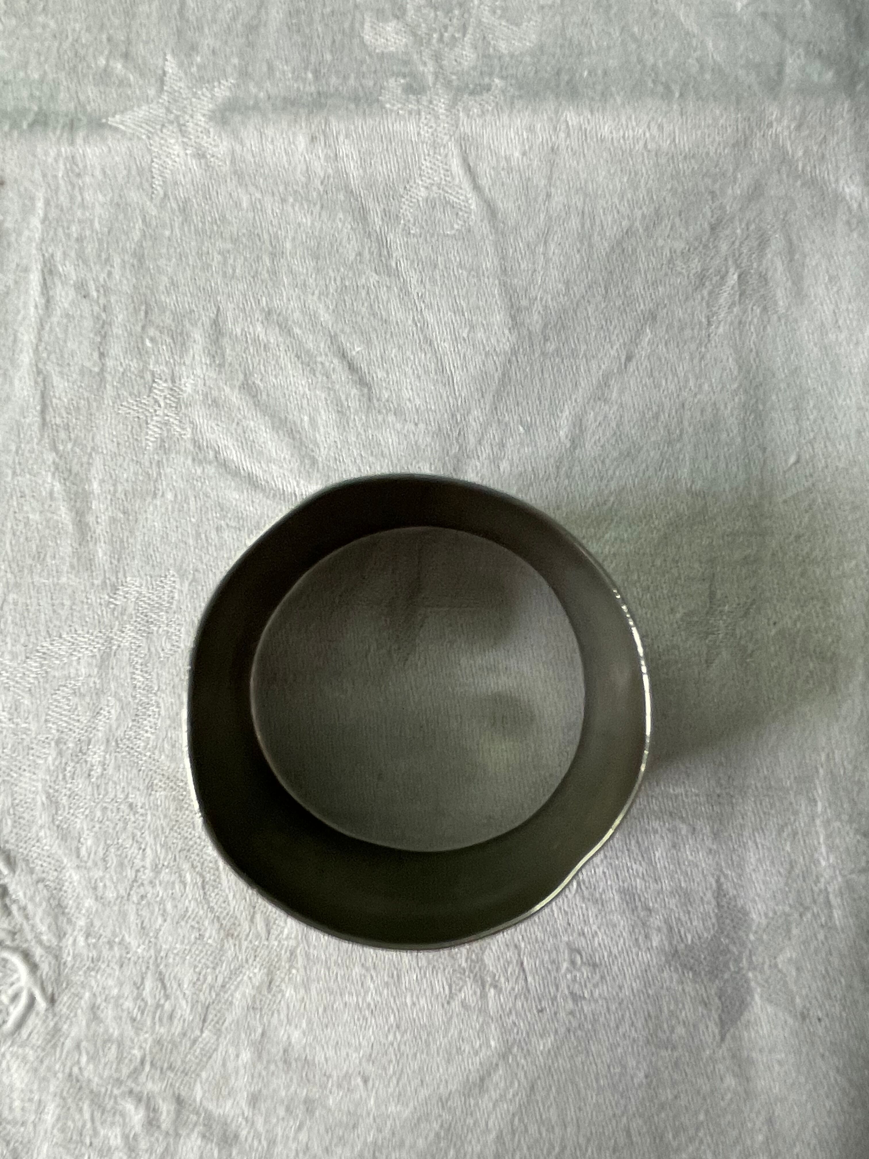 Old silver towel ring