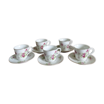 Set of 5 cups BRP Limoges