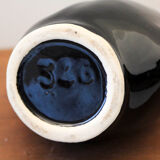 Black and white ceramic pitcher