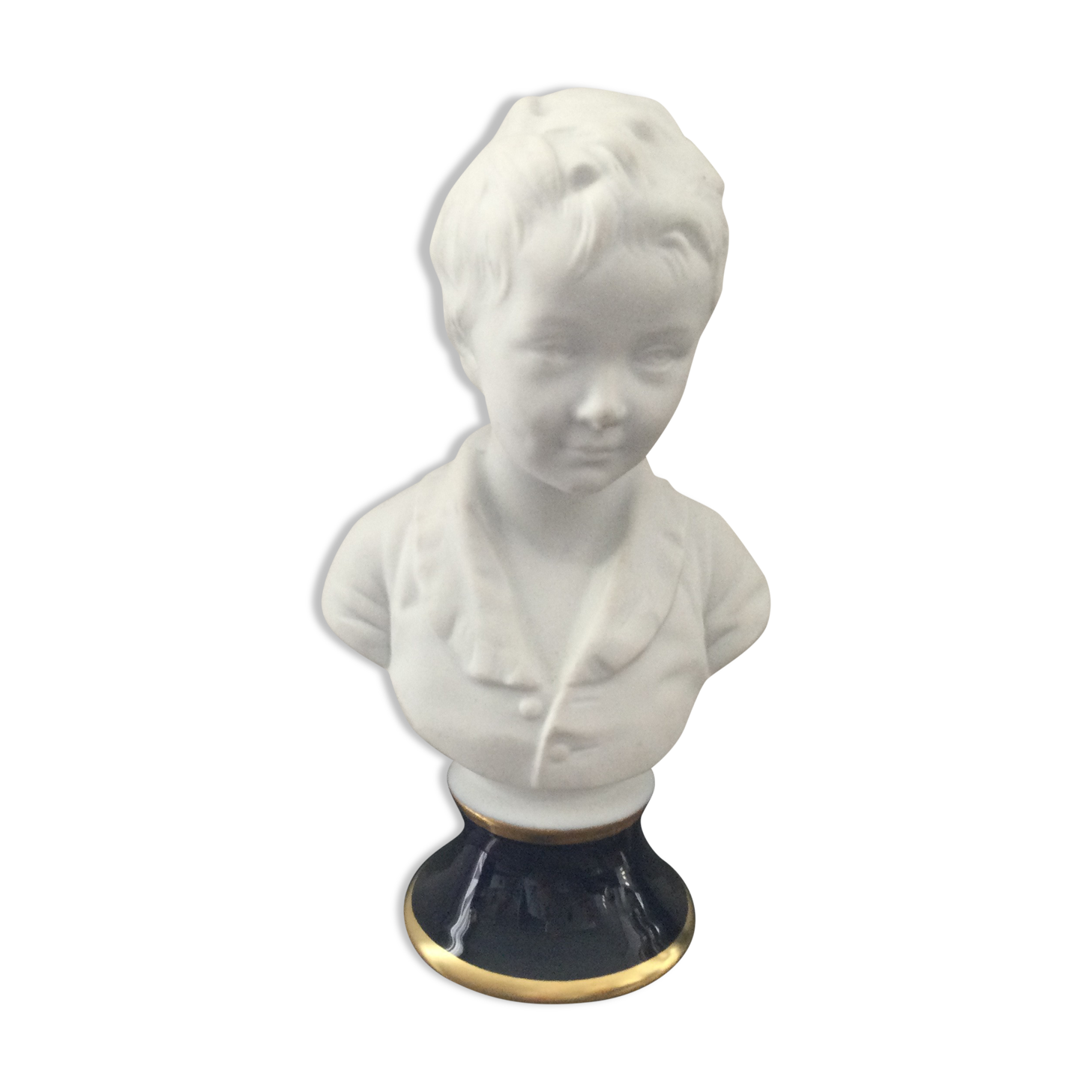 Bust after Houdon signed Tharaud Limoges