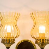 Double wall sconce | Midcentury Ialian design | Gio Ponti | vintage 50's