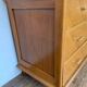 Commode vintage à 3 tiroirs pieds compas en chêne clair