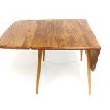 Mid century Ercol beech & elm drop leaf dining kitchen breakfast table