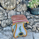 Italian ceramic garden stool