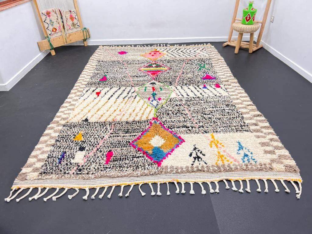Traditional Moroccan rug, pure wool, 3x2 m.