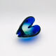 Murano Ashtray Flavio Poli Sommerso Blue Green Design 50s